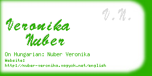 veronika nuber business card